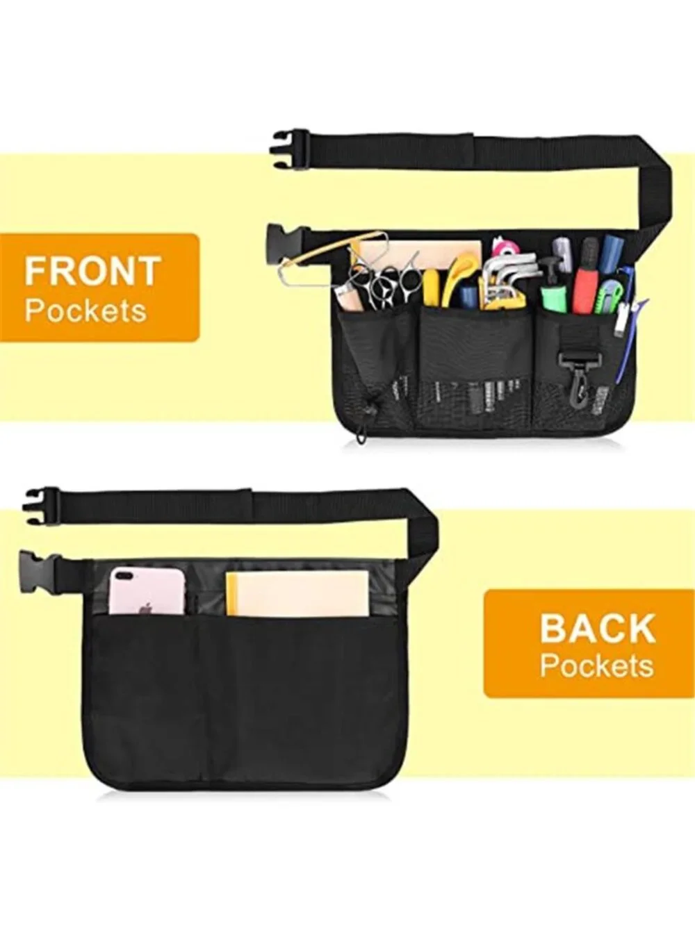 Garden Tool Belt Waist Pouch Gardening Tool Organizer Apron With Pockets